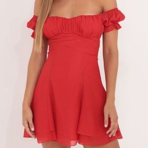 Lucy in the sky Estrella dress red